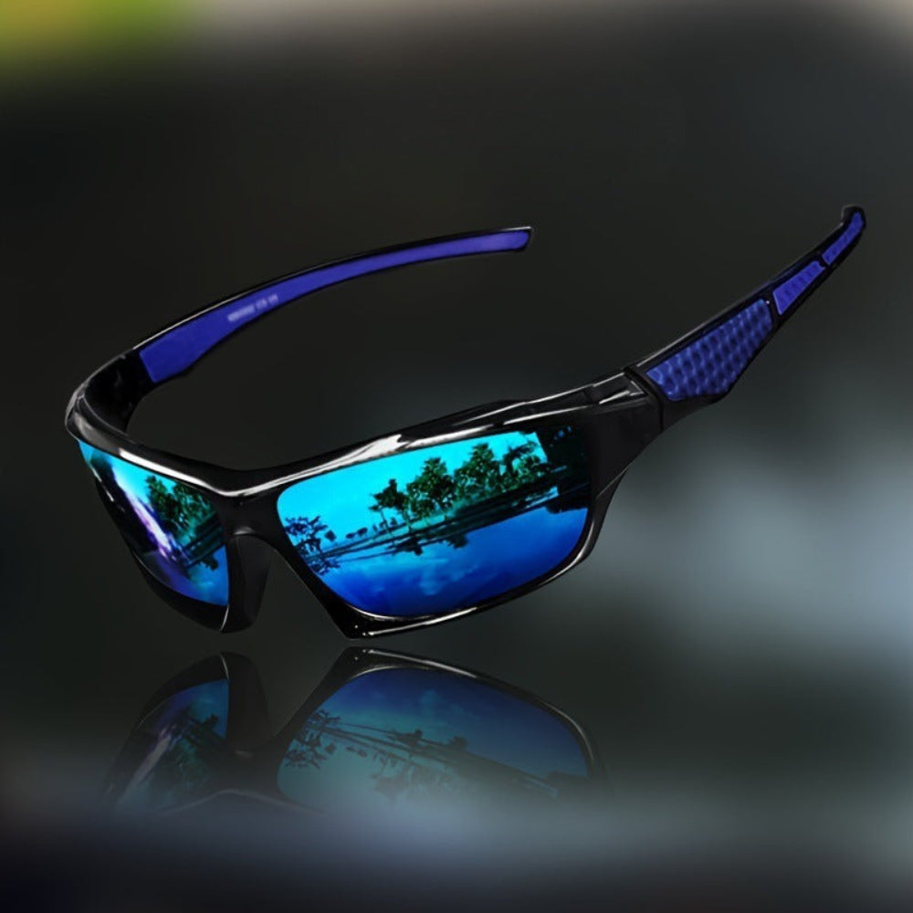 Lunettes Polarisantes de Sport pour Homme et Femme à Verres Ronds Anti-Reflets