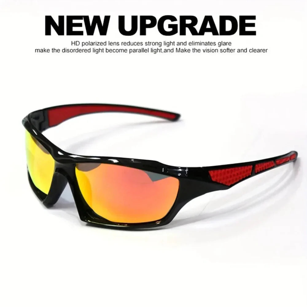 Lunettes Polarisantes de Sport pour Homme et Femme à Verres Ronds Anti-Reflets