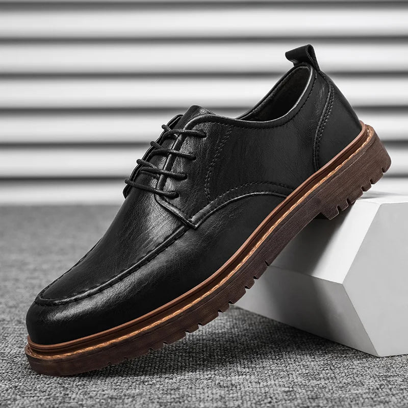 Homme Chaussures Cuir Quotidien Événements Semelle Caoutchouc Durable Confort