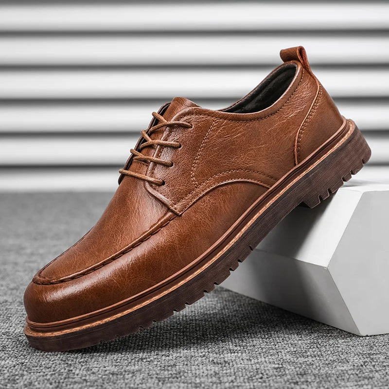 Homme Chaussures Cuir Quotidien Événements Semelle Caoutchouc Durable Confort