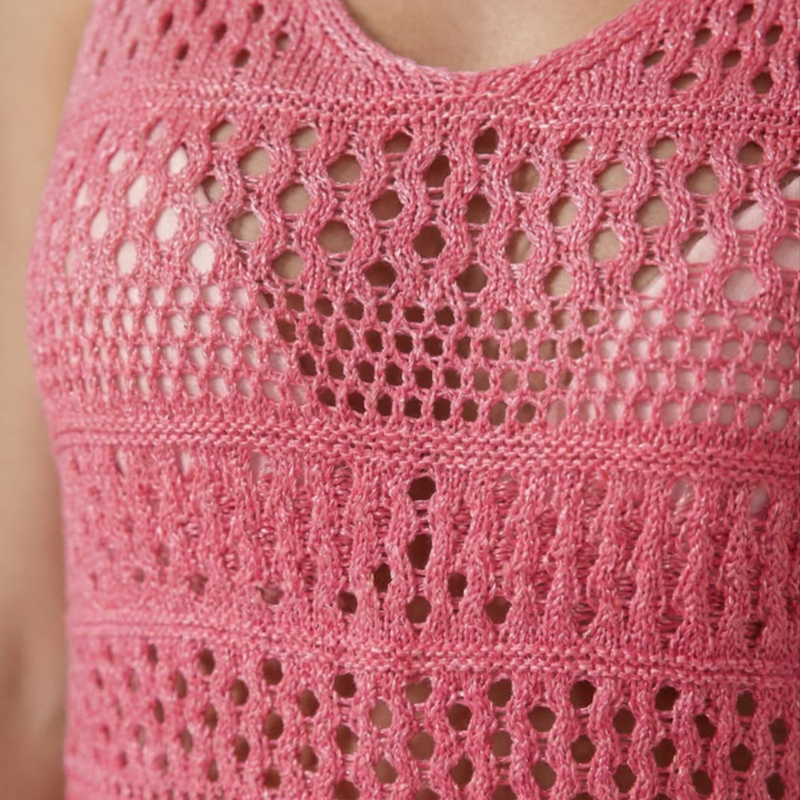 Robe de Piscine Rochii de Plajă Scurte pentru Femei din Croșetat cu Modele Geometrice