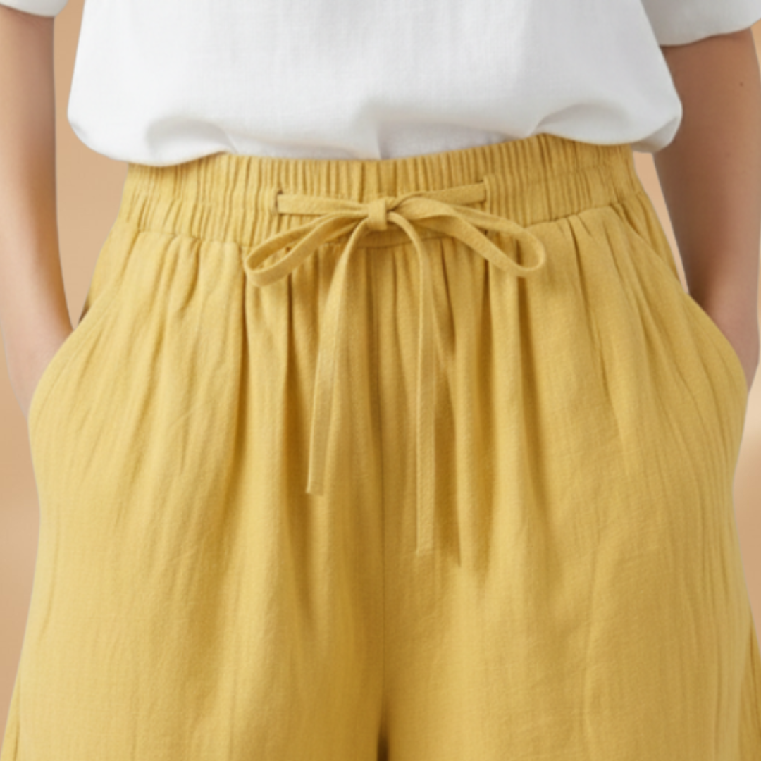 Bermuda da donna | short medio-lungo taglio casual con vita elastica | ufficio