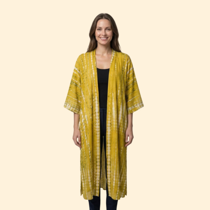 Robe de Plage Kvinders Strandkjole Lang Let med Leopardmønster uden Lukning