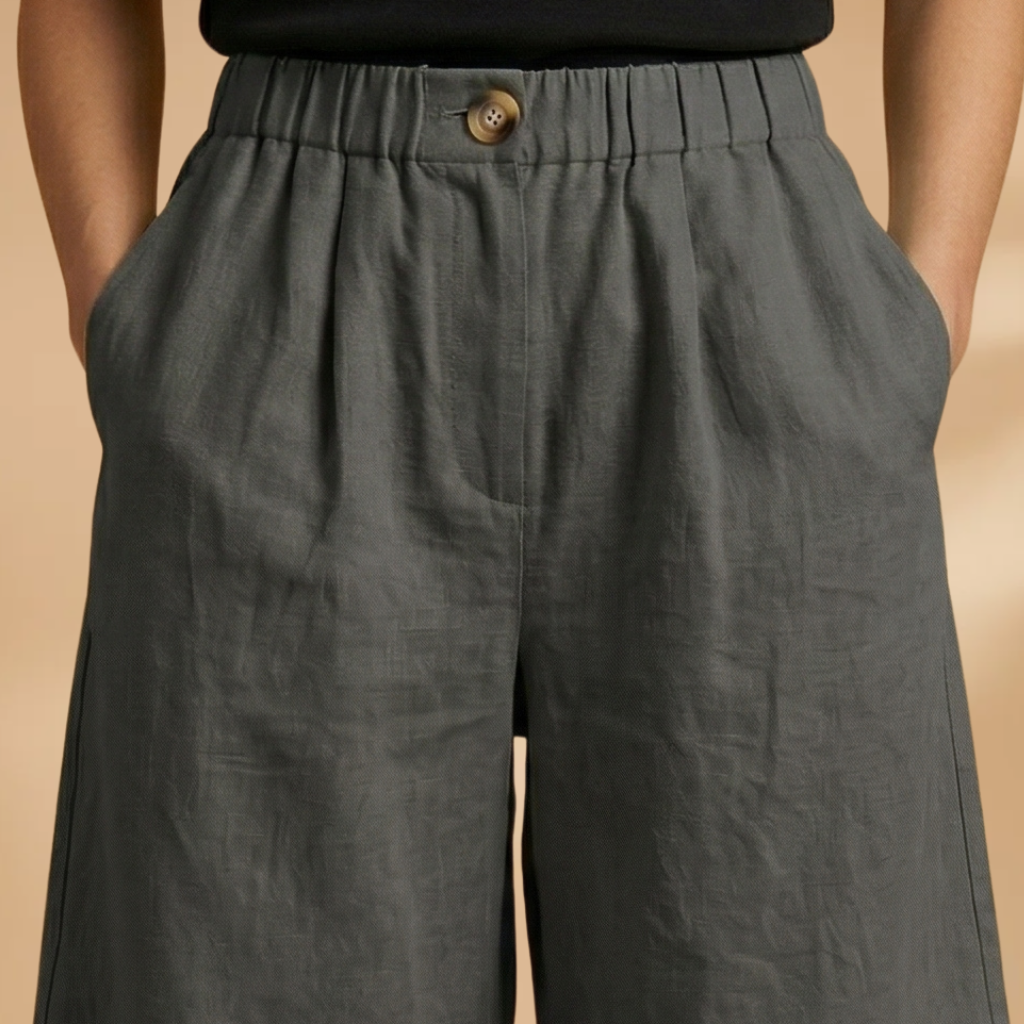 Short pour femme — bermuda fuseau avec bande élastique à la taille | plage
