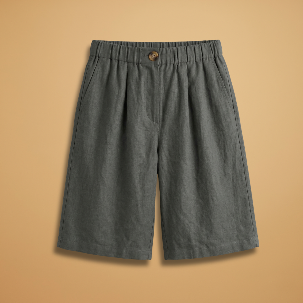 Short pour femme — bermuda fuseau avec bande élastique à la taille | plage