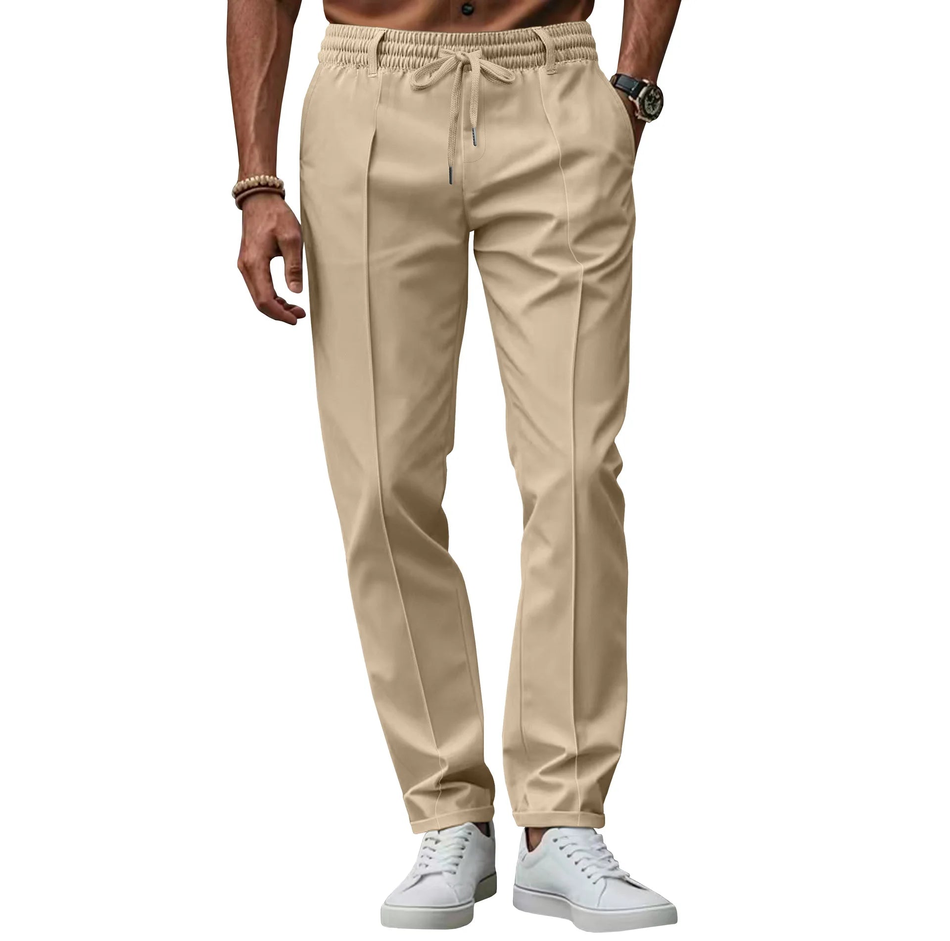 Pánské kancelářské kalhoty slim fit s elastickým pohodlím