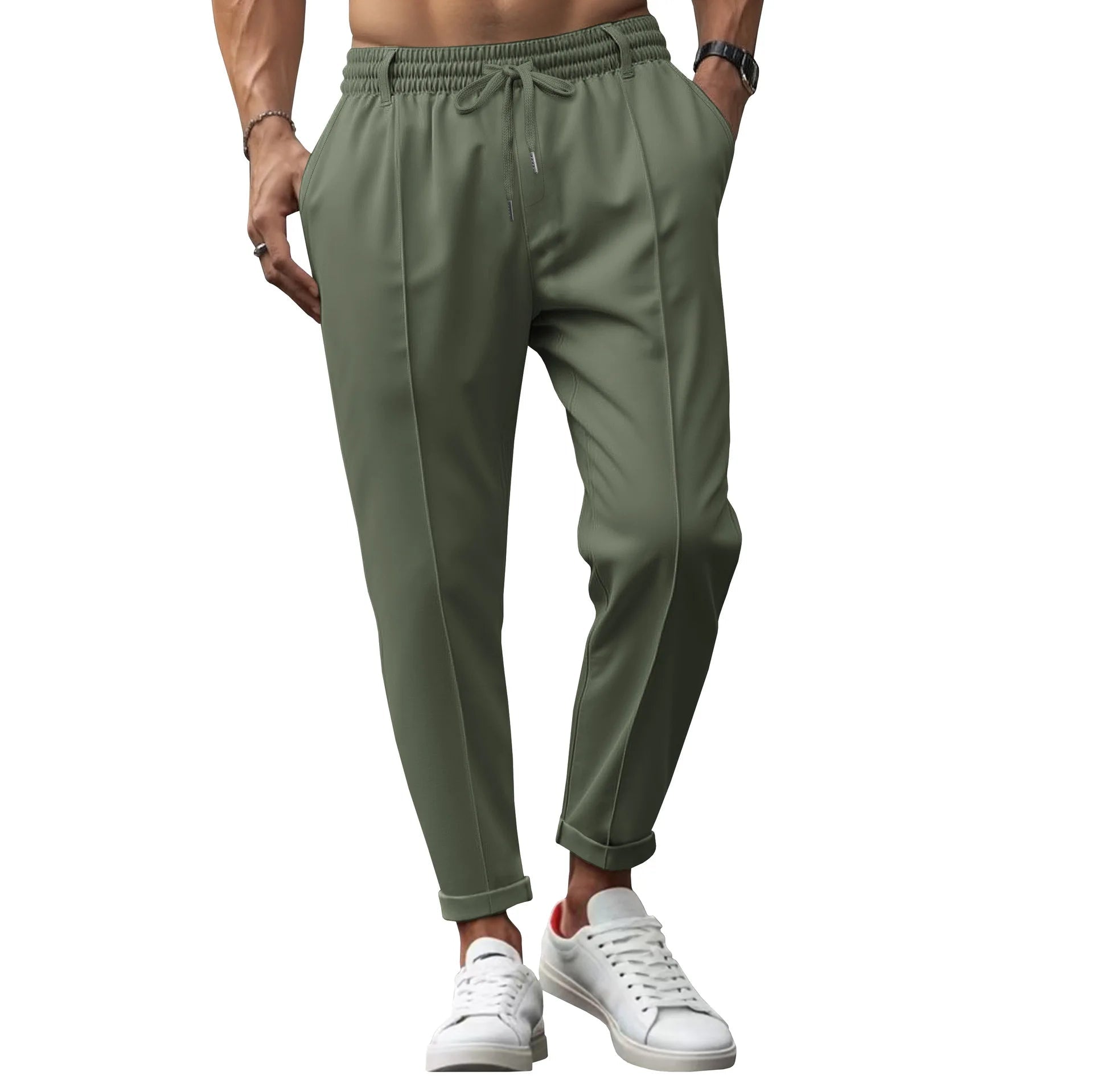 Pánské kancelářské kalhoty slim fit s elastickým pohodlím