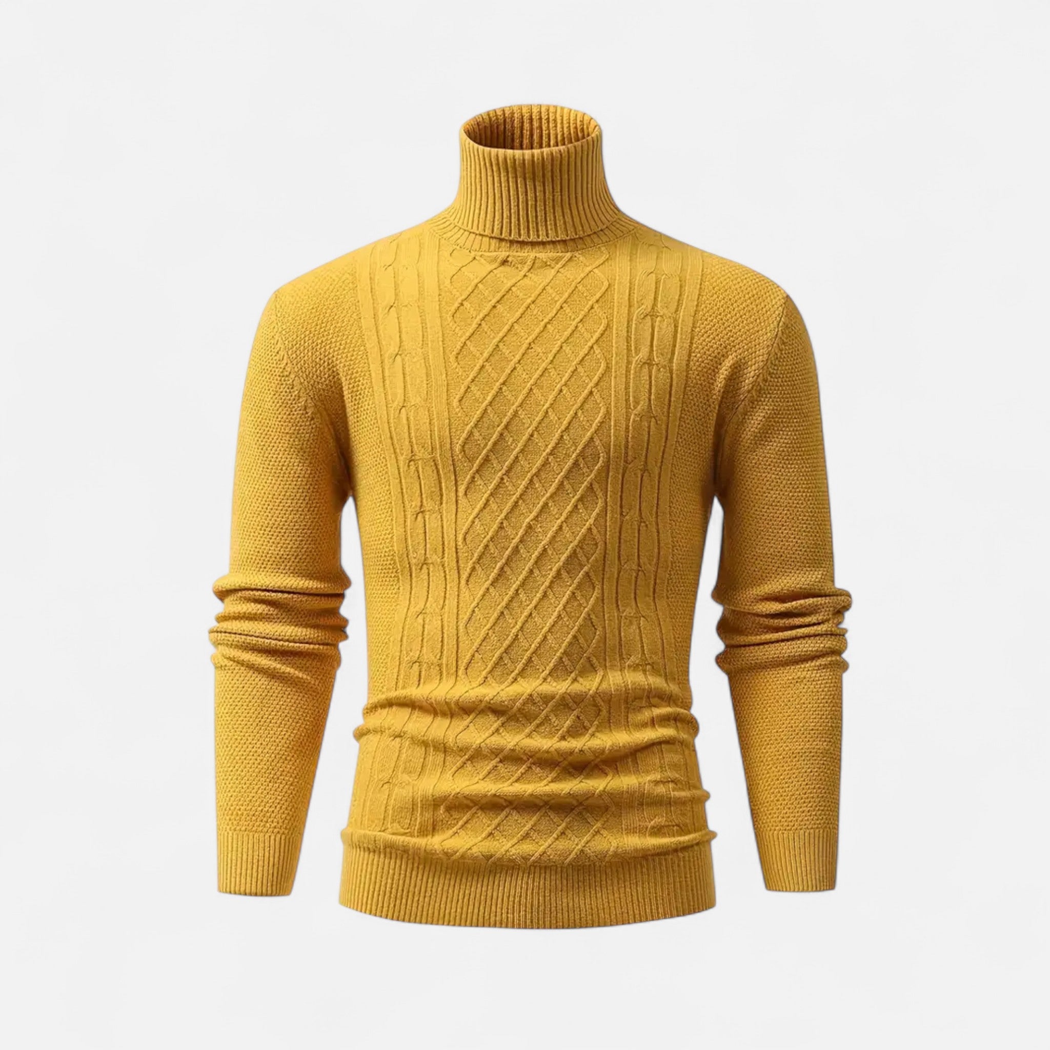 Velclairemode | Men's Turtleneck Soft Knit Sweater Fall-Winter