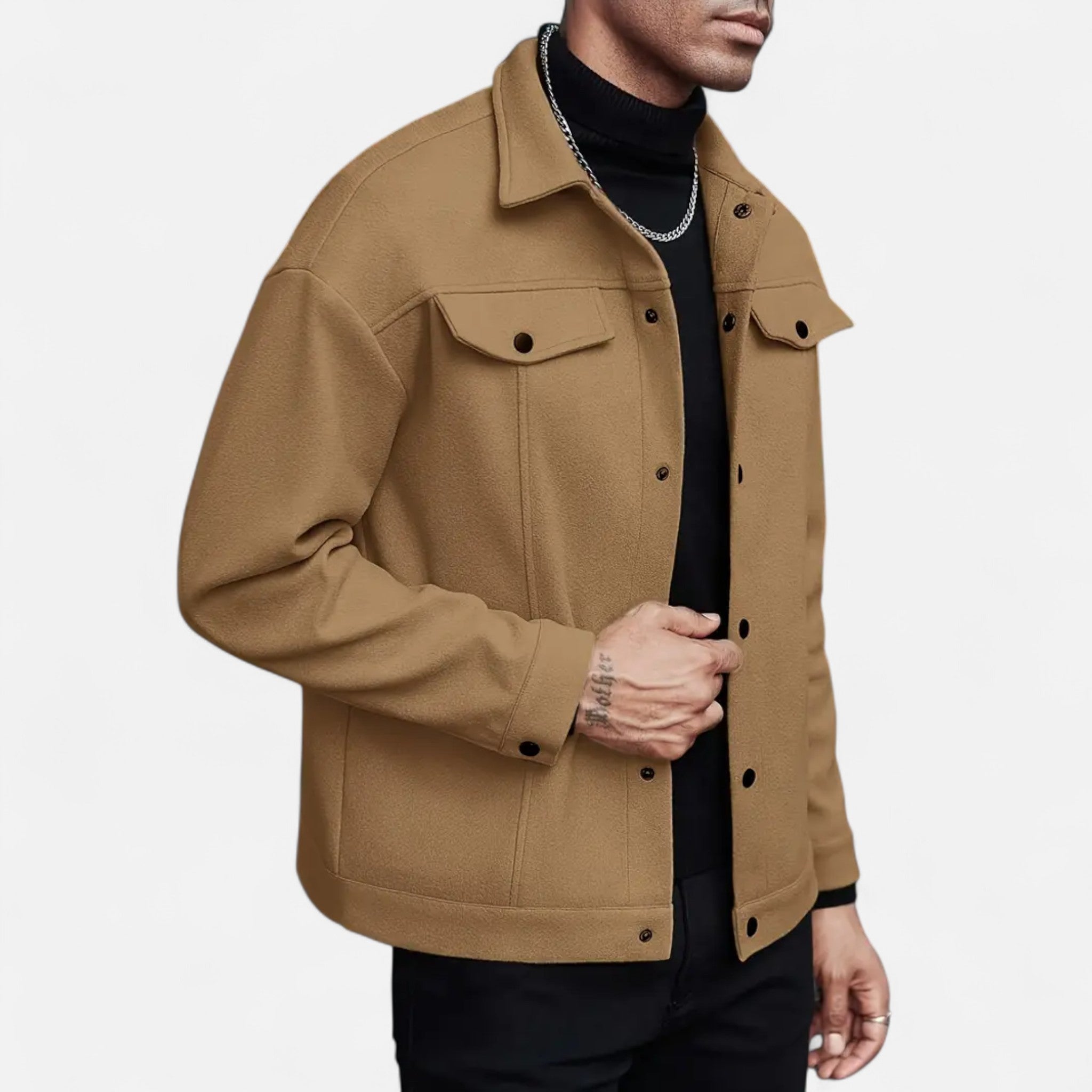 Velclairemode | European Men's Jacket with Lapel Collar for Spring and Autumn