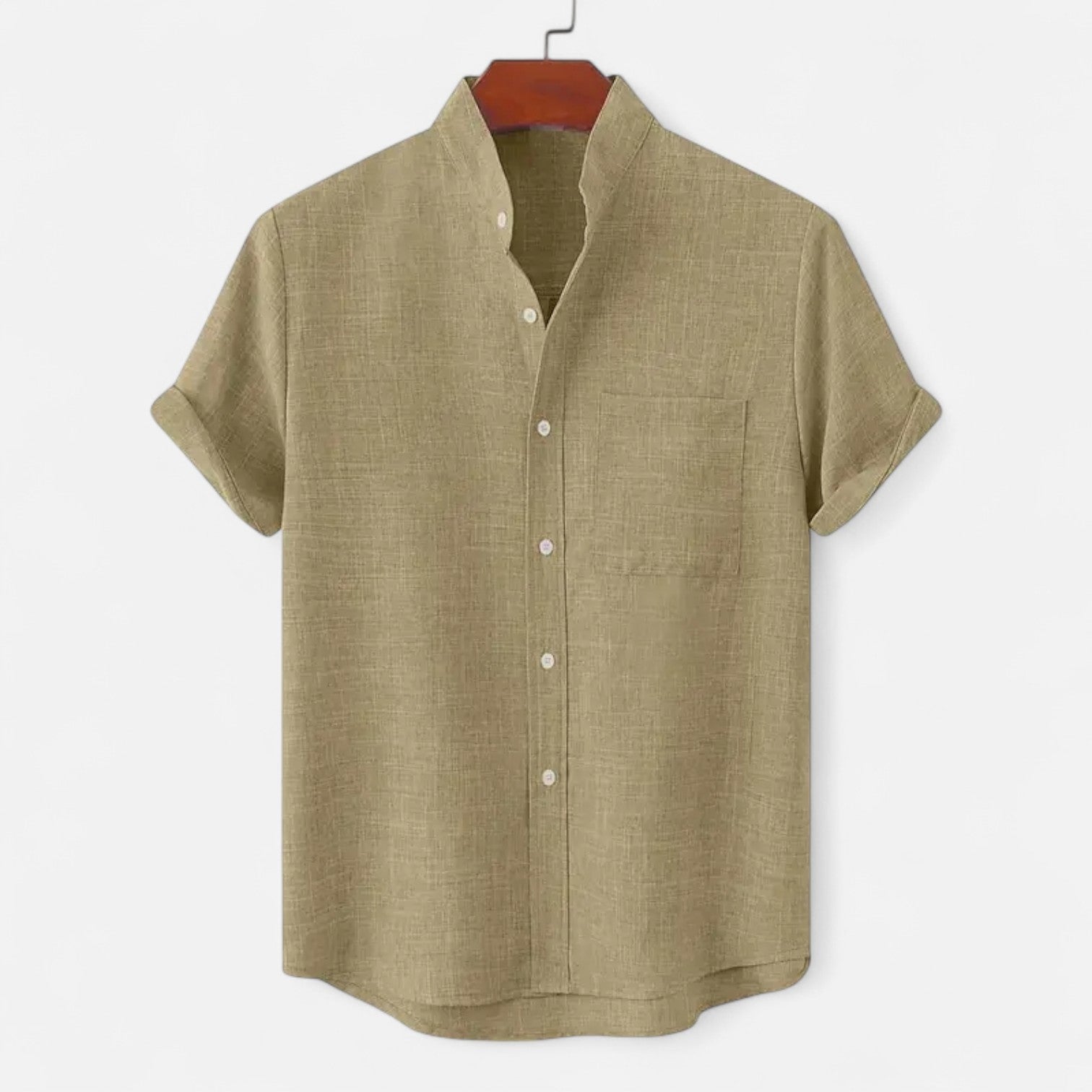 Velclairemode| Men's Natural Linen Tops – Lightweight Elegance, Timeless Summer Comfort