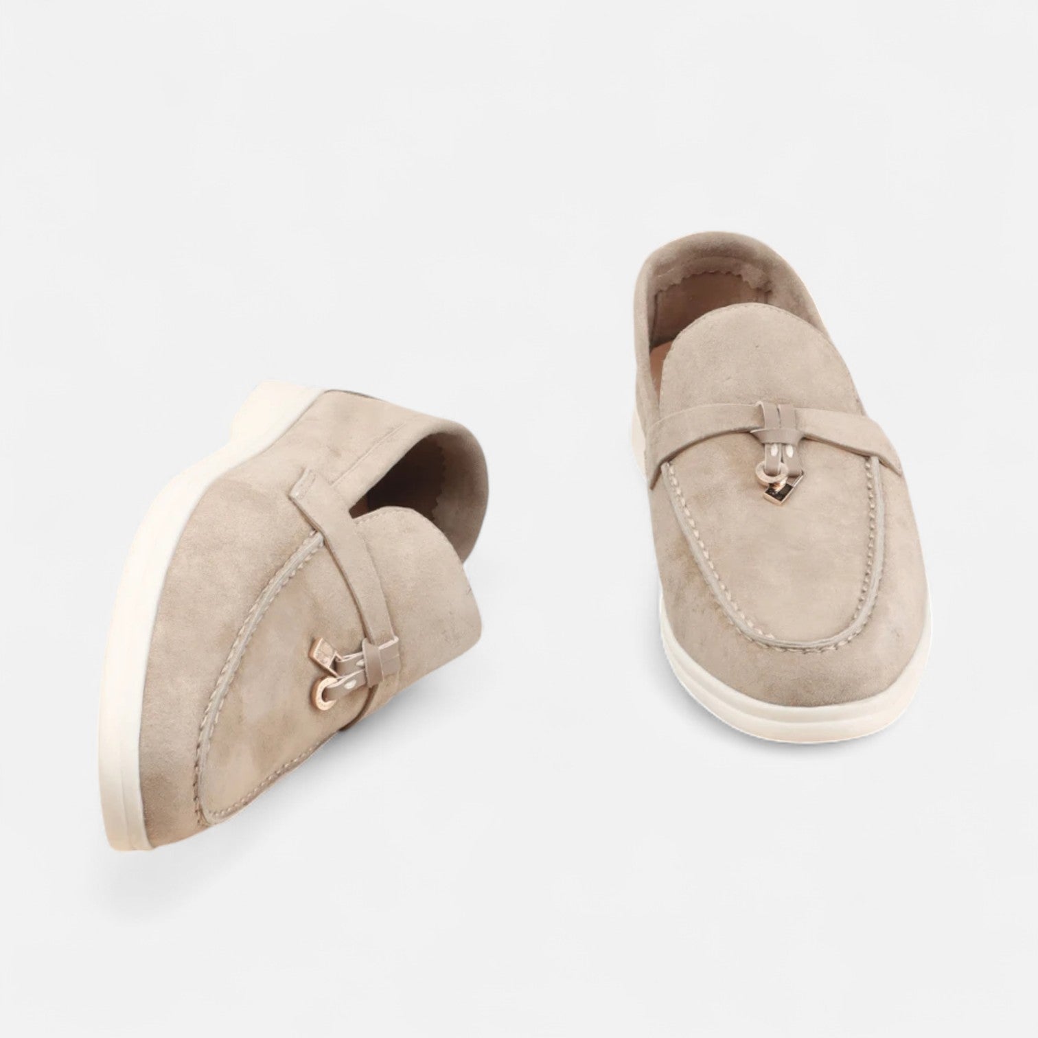 Velclairemode| Men's Premium Suede Loafers - Flat Sole, Casual Elegance for Winter