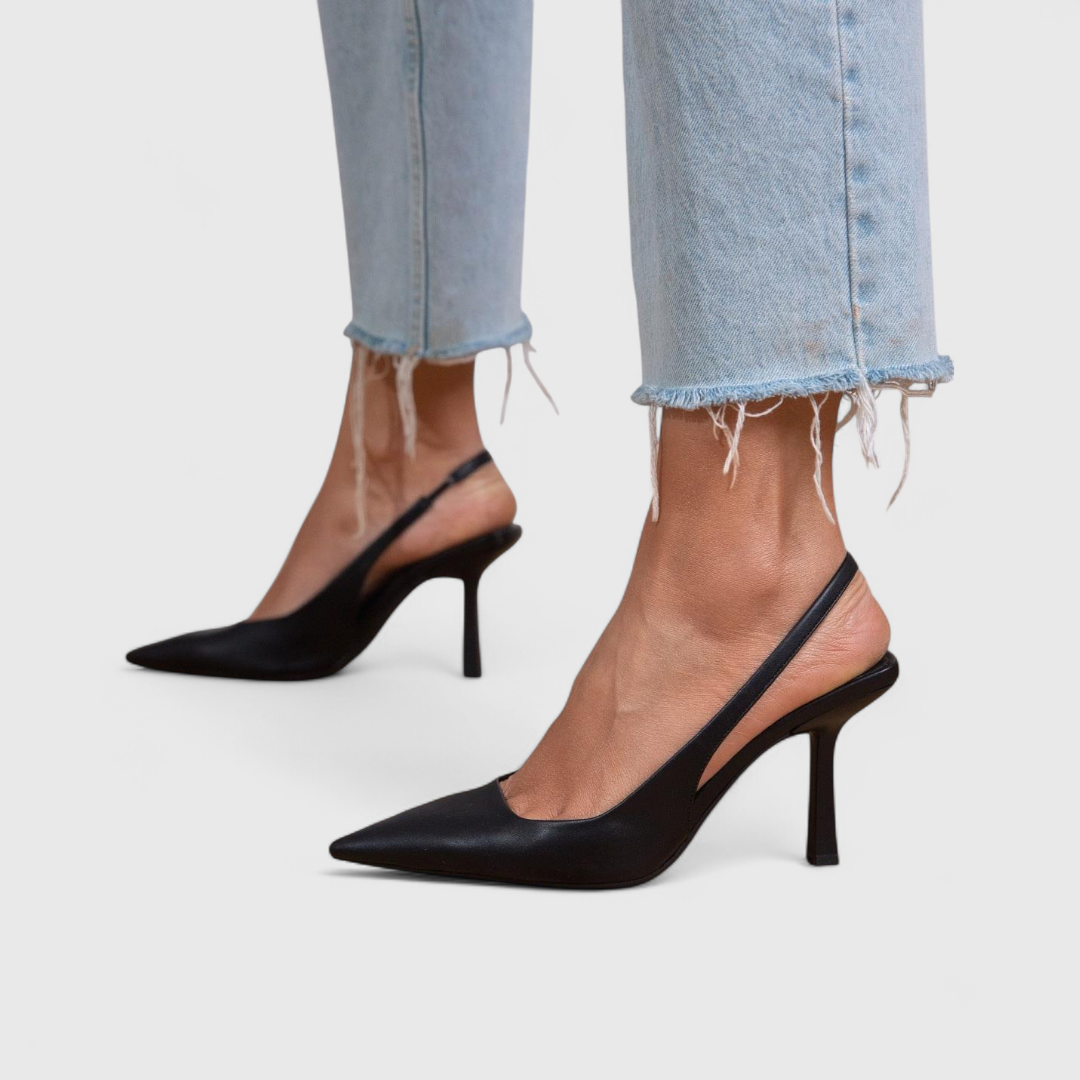 Open Heel High Heels