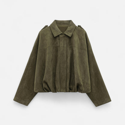 Velclairemode | Veste Femme Suédine Ample – Douceur Tactile & Allure Décontractée