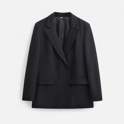 Velclairemode | Blazer Femme Croisé à Manches Longues – Structure Élégante & Silhouette Affirmée