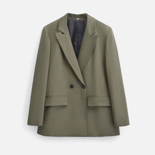 Velclairemode | Blazer Manteau Femme Double Boutonnage – Structure Élégante & Intemporelle