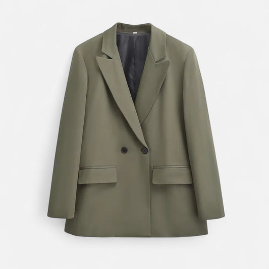 Velclairemode | Blazer Femme Croisé à Manches Longues – Structure Élégante & Silhouette Affirmée