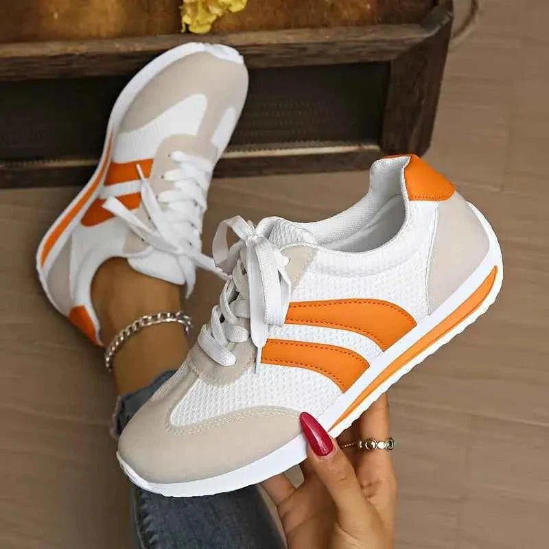 Adidași de damă din plasă, pentru uz zilnic, urbani, respirabili și ușori, cu guler căptușit pentru confort