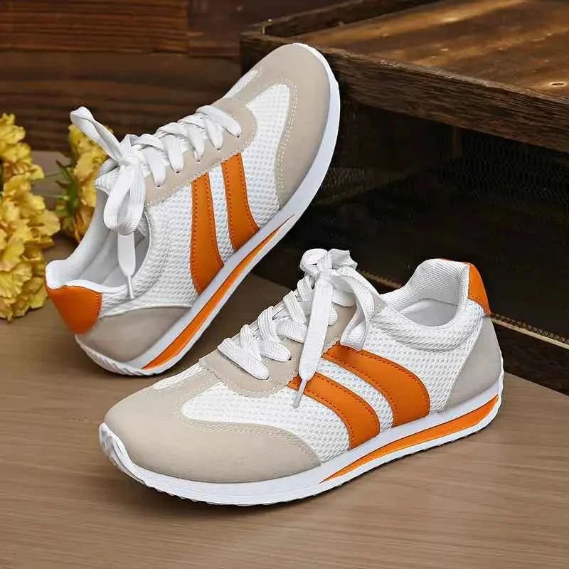 Adidași de damă din plasă, pentru uz zilnic, urbani, respirabili și ușori, cu guler căptușit pentru confort