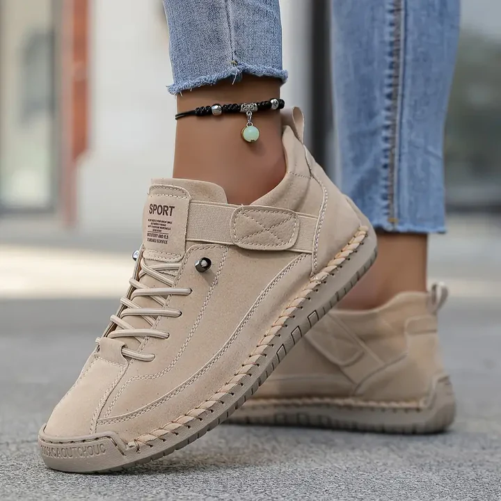 Sneakers da donna con tacco per la sera, suola confortevole, stile versatile, design senza tempo