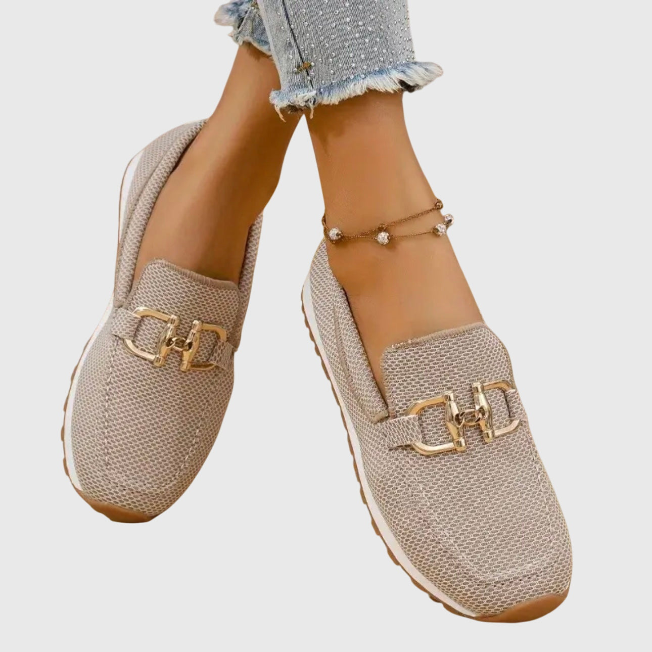 Mocassins femininos ortopédicos para o dia a dia e escritório, com sola acolchoada e respiráveis, confortáveis