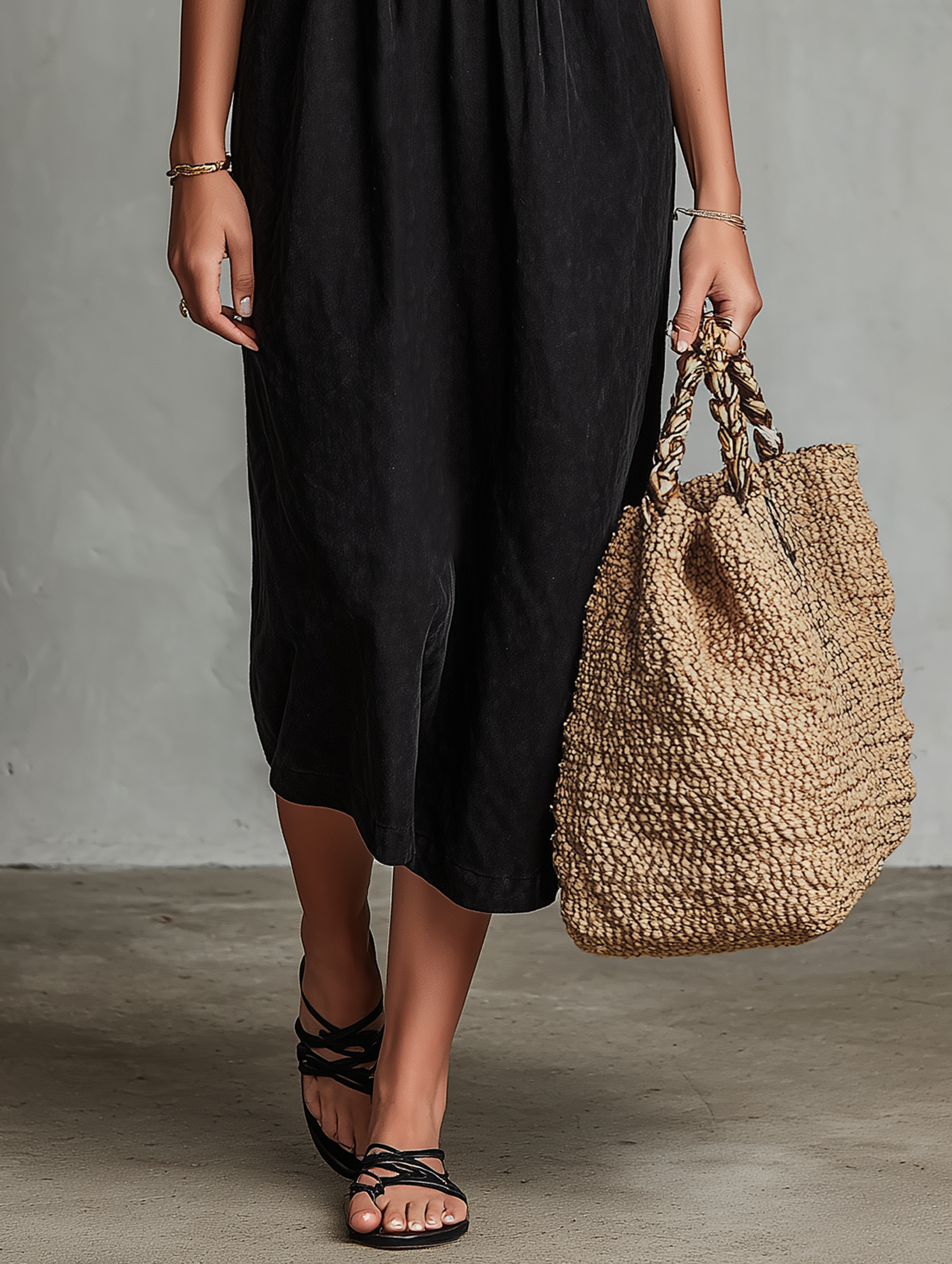 Embroidered Faux Suede Midi Dress