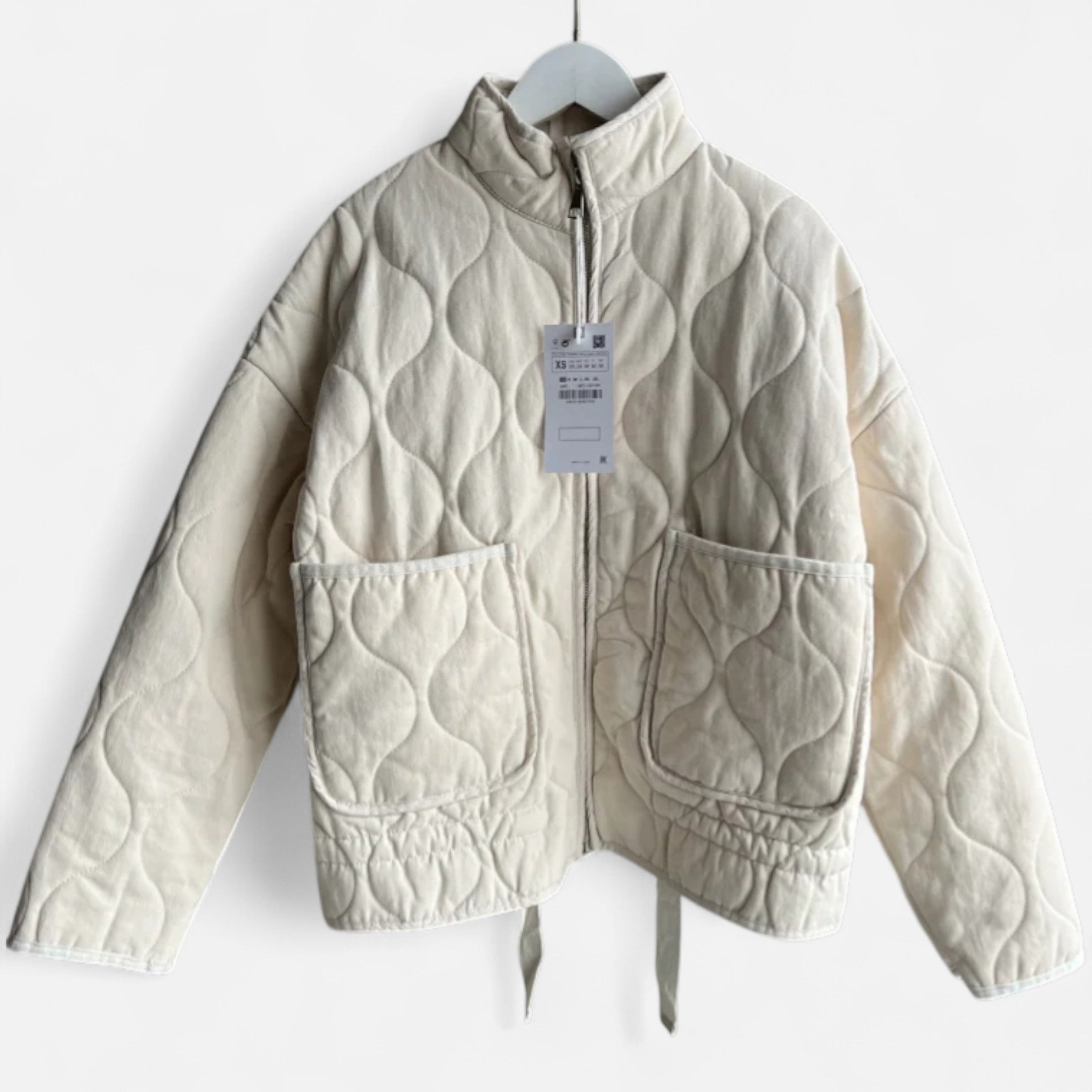 Velclairemode | Veste Femme en Coton à Col Montant – Ligne Structurée & Détail Architecturé