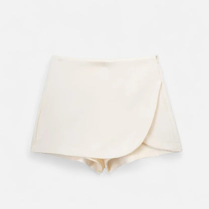 Velclairemode | Jupe Asymétrique Femme – Taille Haute, Coupe Courte Élégante et Structurée