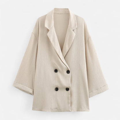 Velclairemode | Ensemble Décontracté Femme – Veste Légère & Pantalon Coordonné, Élégance Relaxée