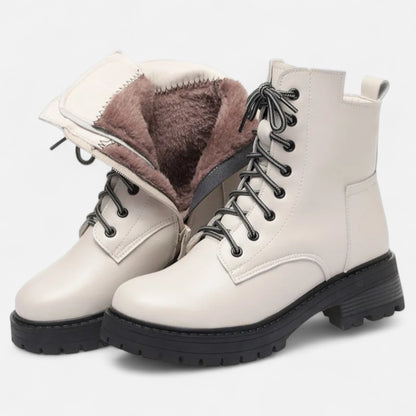 Velclairemode.com | Bottines Femme en Cuir Véritable – Chaleur Discrète, Élégance Naturelle