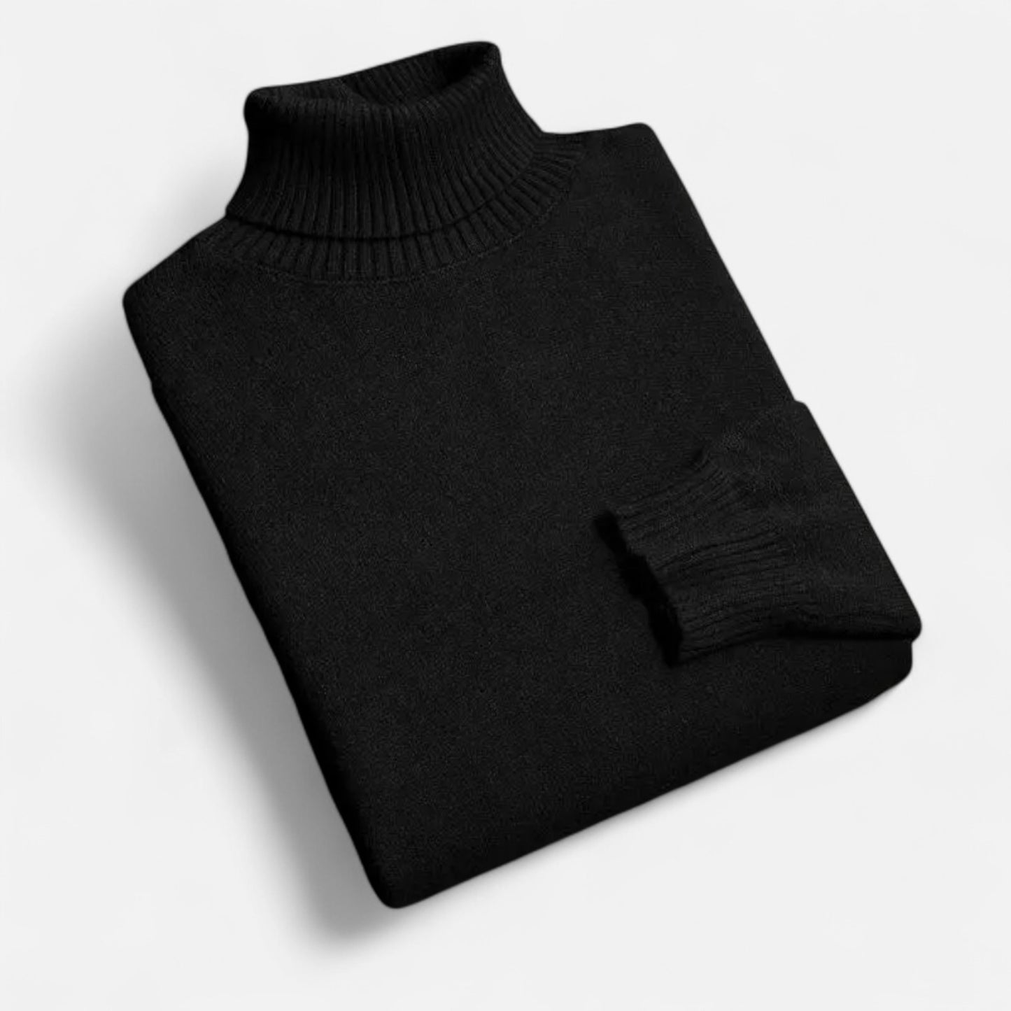 Velclairemode | Pull Col Roulé Homme en Maille Premium – Élégance Structurée, Confort Thermique