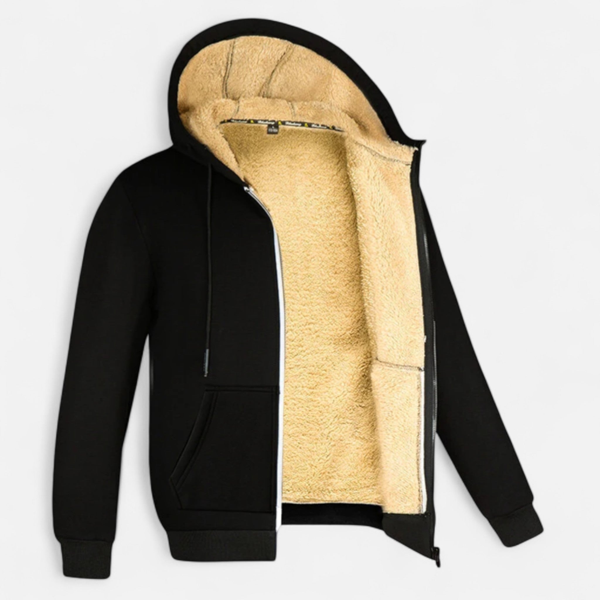 Velclairemode | Veste Unisexe à Capuche en Laine d’Agneau – Chaleur Douillette & Esprit Cocooning