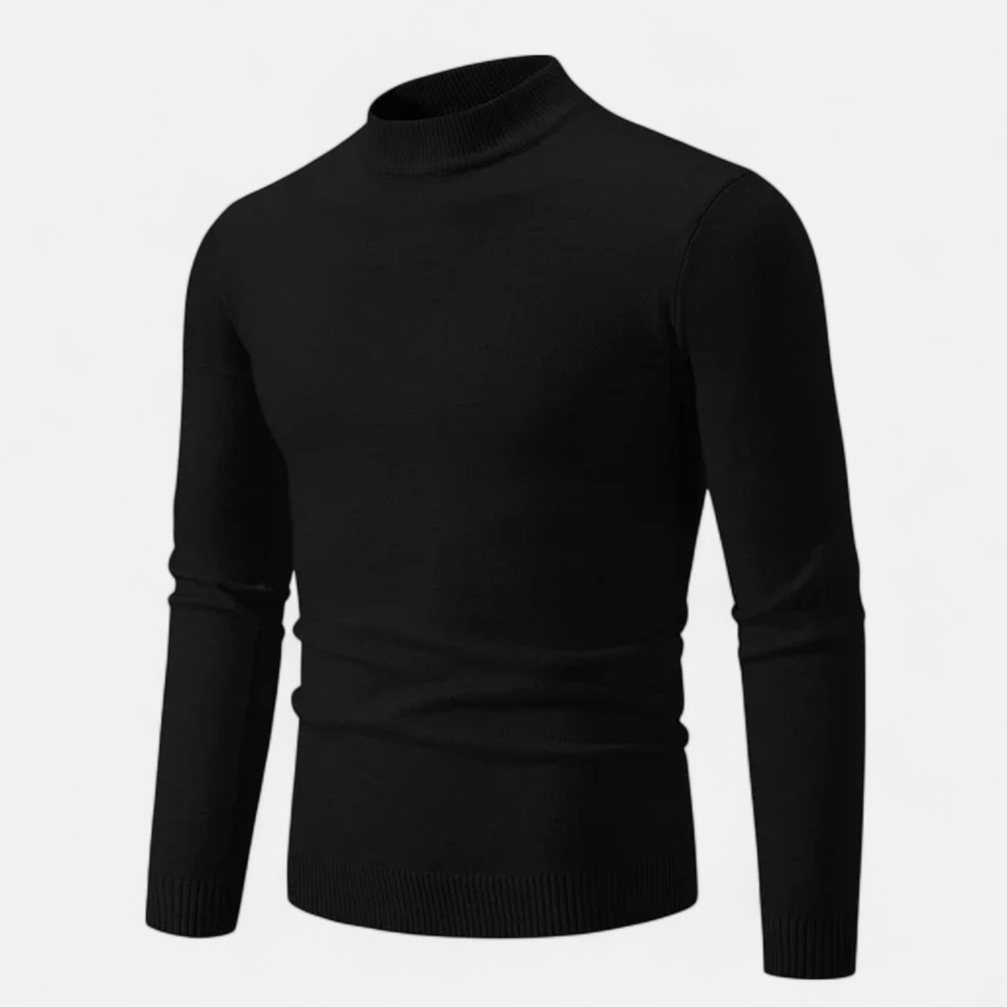 Velclairemode | Pull Homme à Col Semi-Montant – Maille Oversize, Col Élastiqué, Chaleur et Confort Décontracté