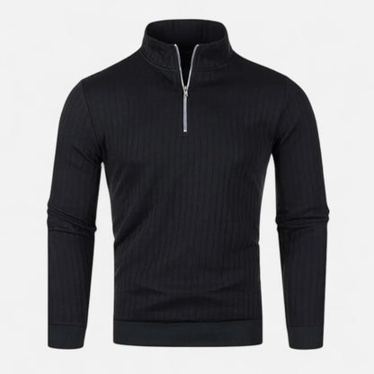 Velclairemode.com | Pull Homme Demi-Col Zippé – Maille Élégante, Style Décontracté Maîtrisé