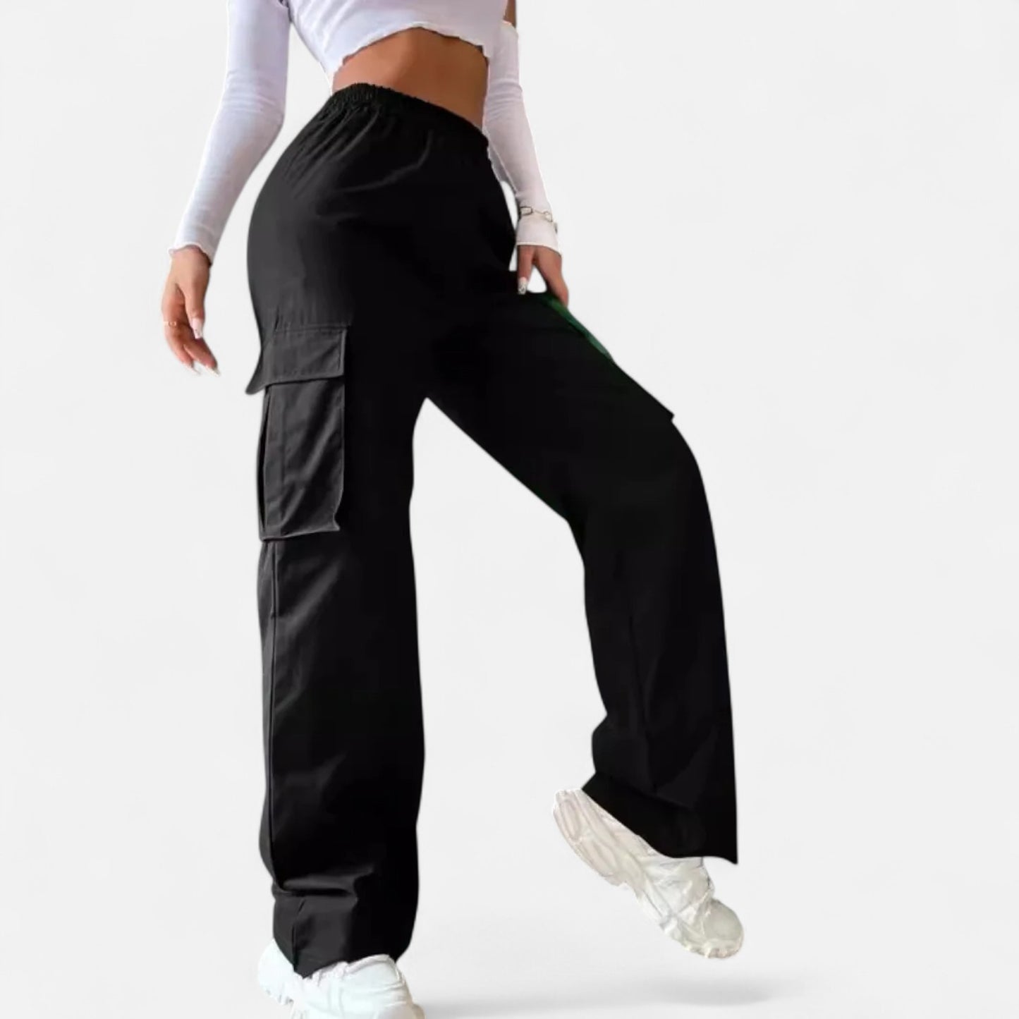 Velclairemode | Pantalon Cargo Femme Baggy Jogger – Chic Décontracté Inspiré Bureau