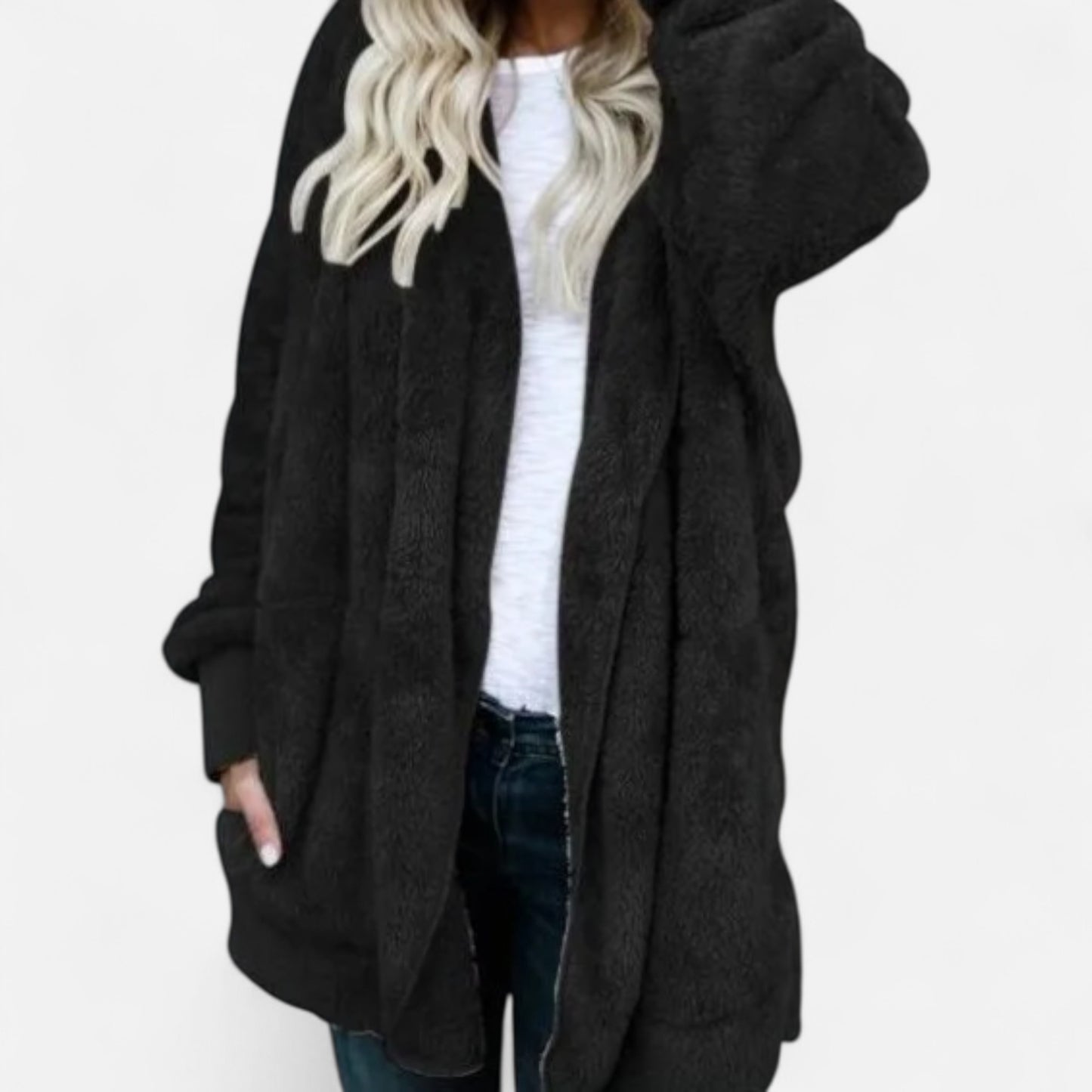Velclairemode | Veste Cardigan Femme Double Polaire – Douceur Enveloppante & Élégance Cocooning