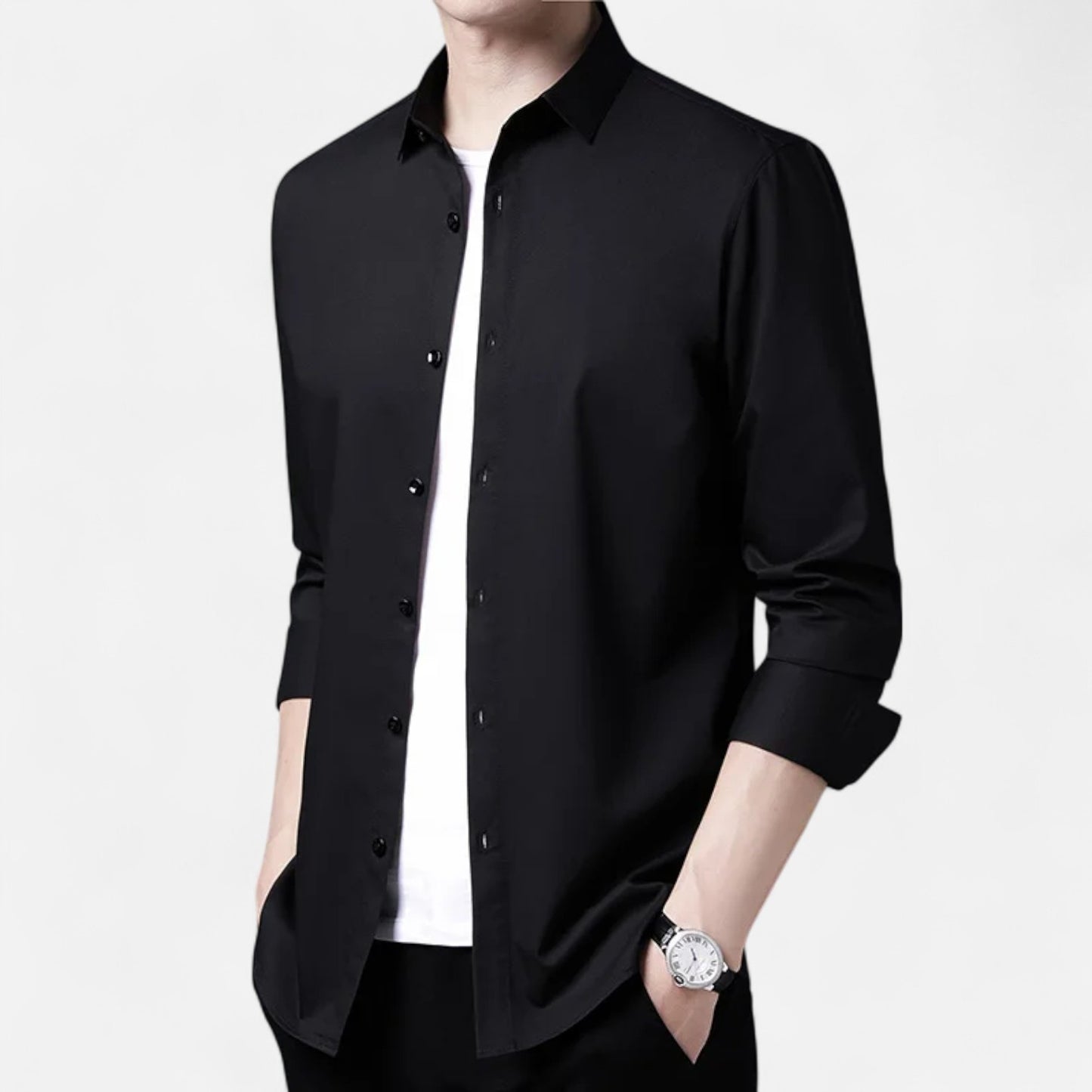 Velclairemode | Chemise Homme Manches Longues – Élégance Classique, Polyvalence Intemporelle