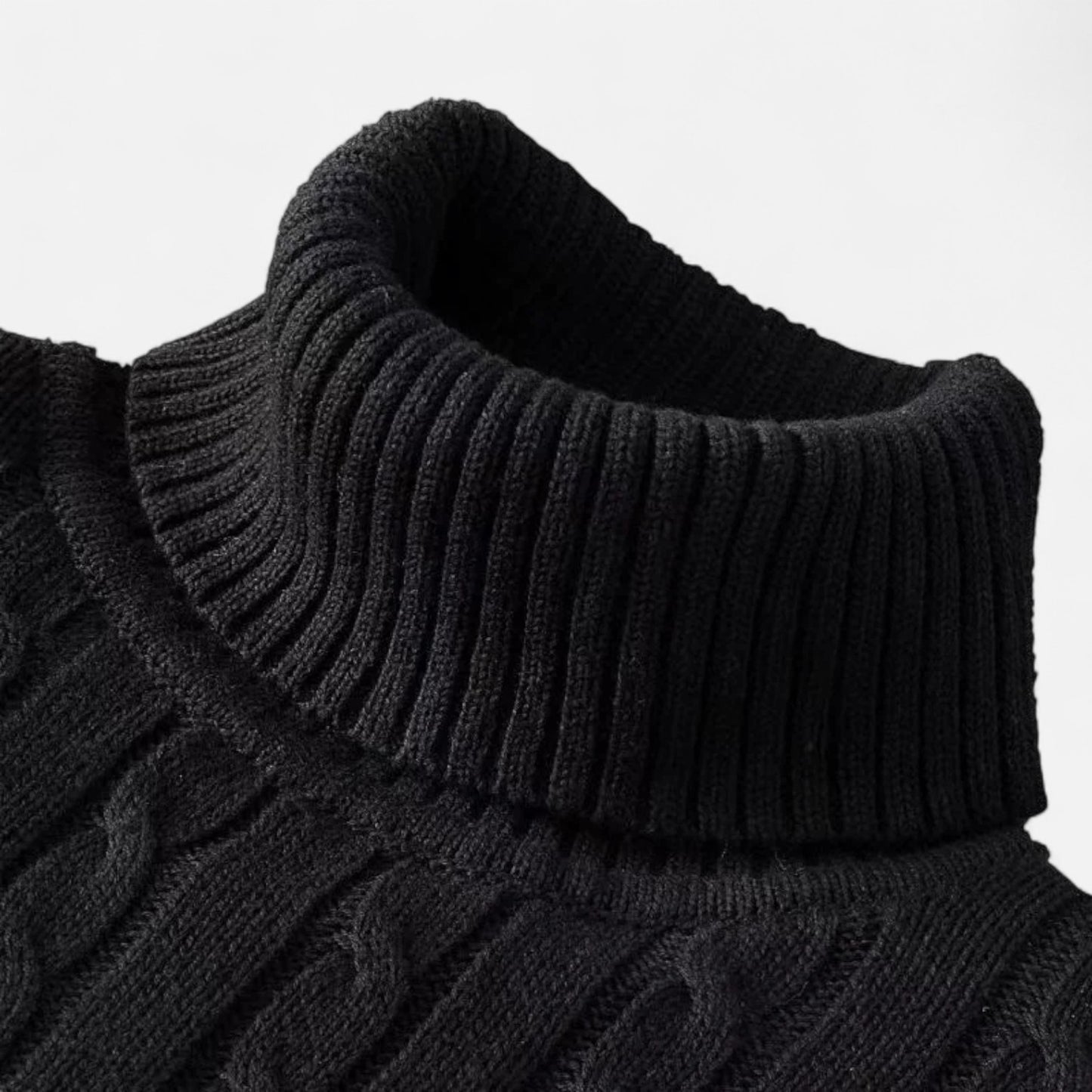 Velclairemode | Pull Col Roulé Homme Décontracté – Maille Laine Tricotée, Chaleur et Confort Assurés