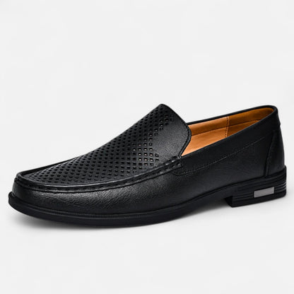 Velclairemode | Chaussures Homme en Cuir Véritable – Mocassins Formels à Enfiler, Élégance de Bureau
