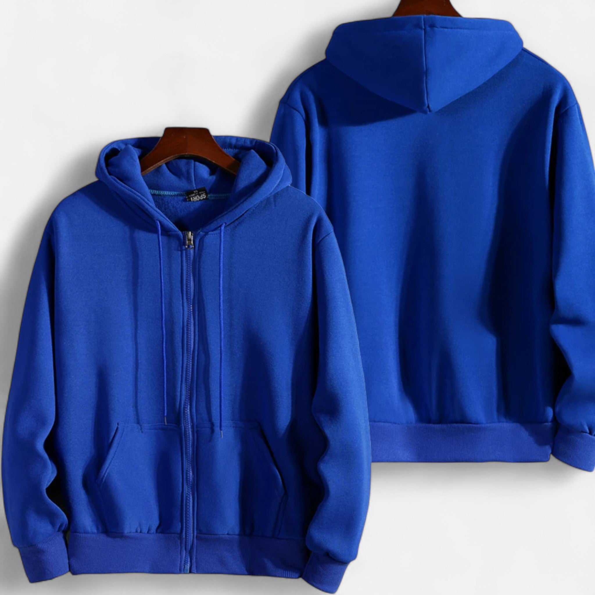 Velclairemode | Sweat Zippé à Capuche Unisexe – Confort Minimaliste & Style Urbain