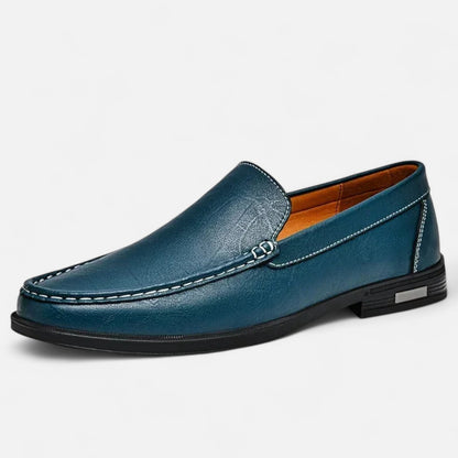 Velclairemode | Chaussures Homme en Cuir Véritable – Mocassins Formels à Enfiler, Élégance de Bureau