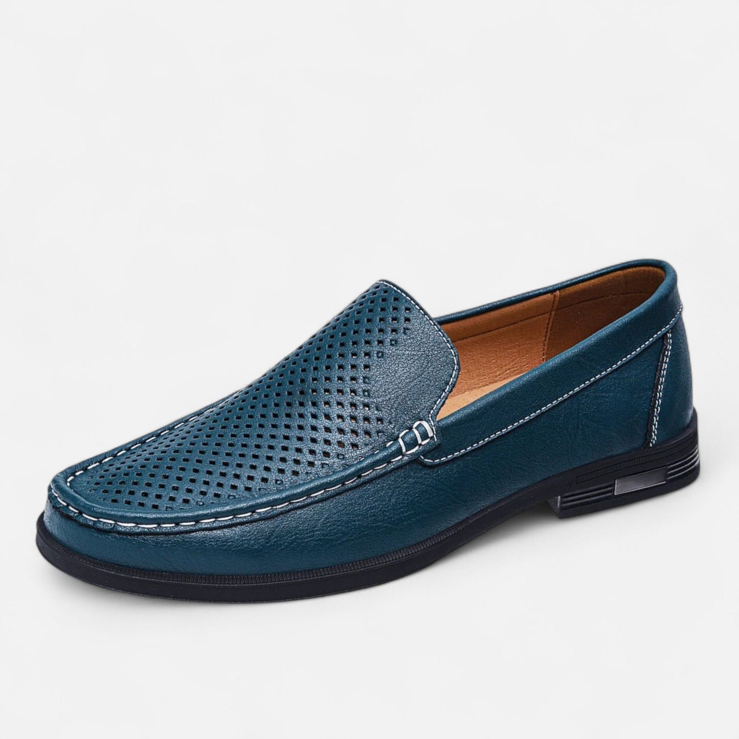 Velclairemode | Chaussures Homme en Cuir Véritable – Mocassins Formels à Enfiler, Élégance de Bureau