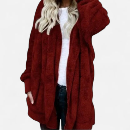 Velclairemode | Veste Cardigan Femme Double Polaire – Douceur Enveloppante & Élégance Cocooning
