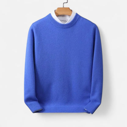 Velclairemode | Pull Homme Col Rond en Cachemire – Luxe Discret & Confort Absolu