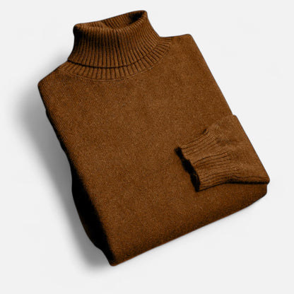 Velclairemode | Pull Col Roulé Homme Maille d’Automne – Raffinement Saisonnière & Chaleur Élégante