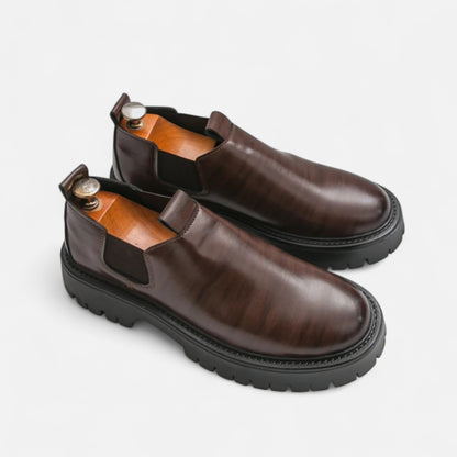 Velclairemode.com | Chaussures Homme en Cuir à Semelle Épaisse – Présence Affirmée, Élégance Robuste