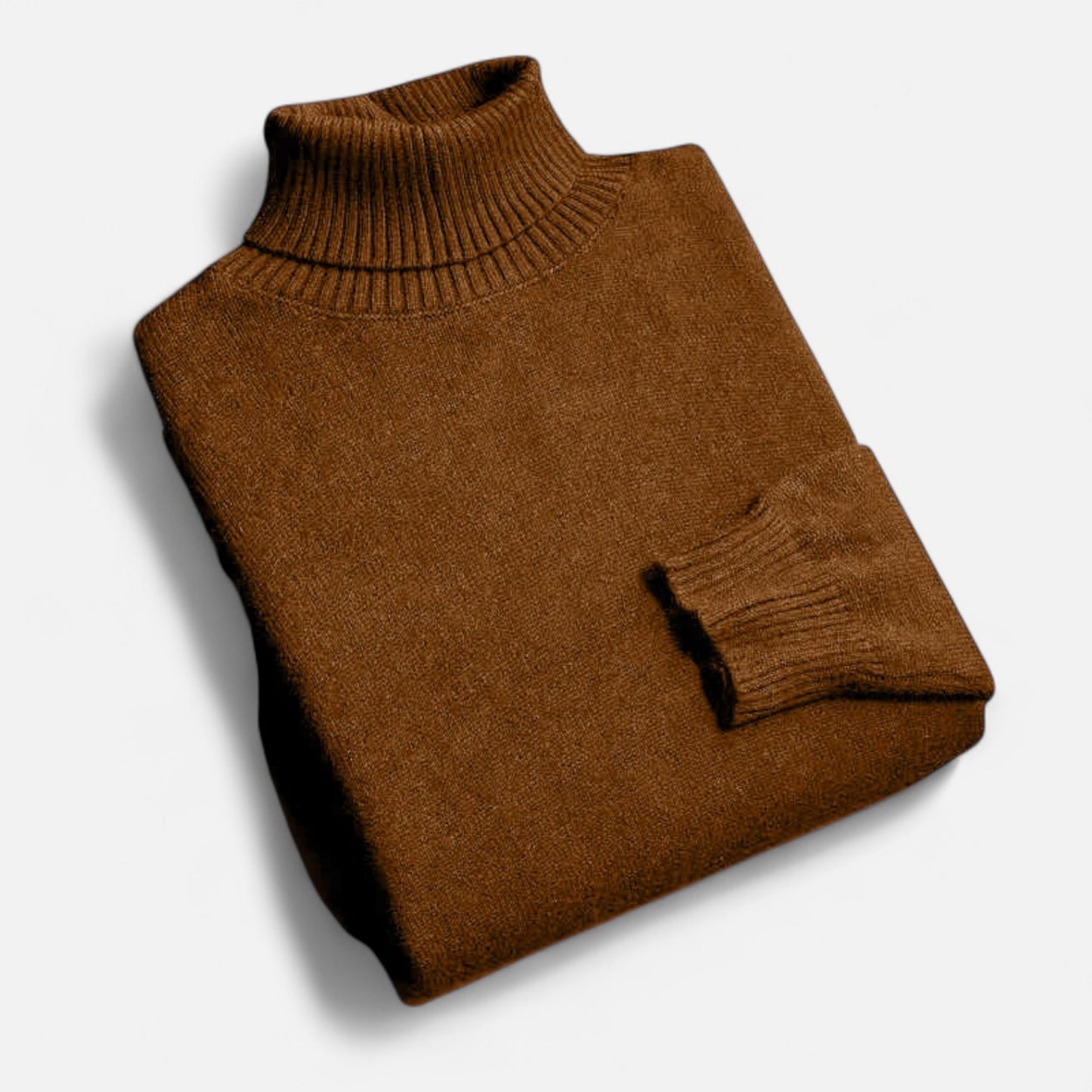 Velclairemode | Pull Col Roulé Homme en Maille Premium – Élégance Structurée, Confort Thermique