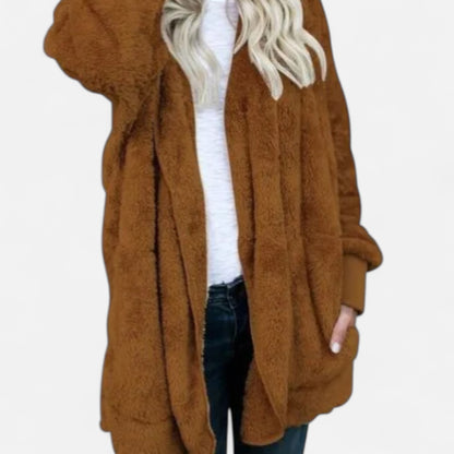 Velclairemode | Veste Cardigan Femme Double Polaire – Douceur Enveloppante & Élégance Cocooning