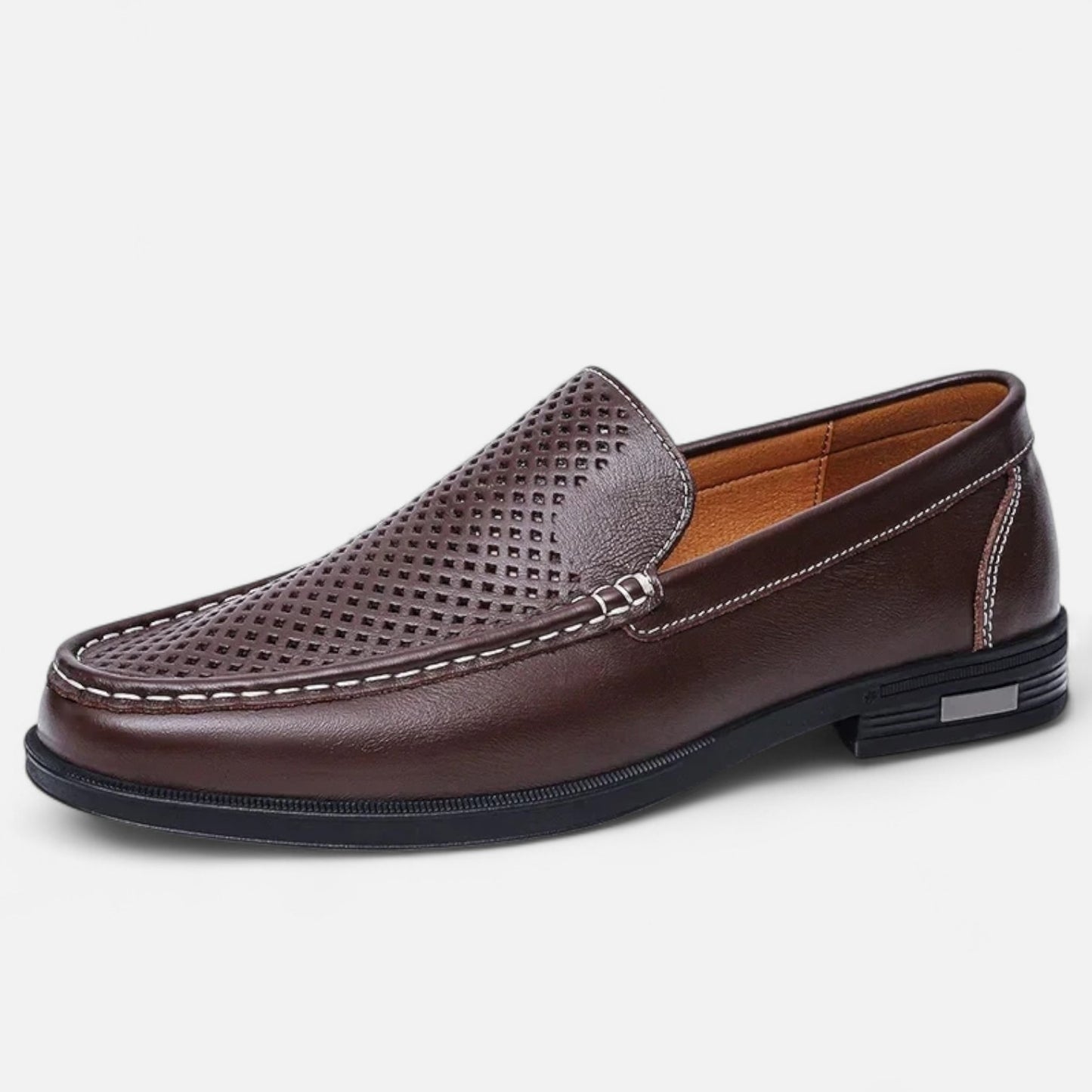 Velclairemode | Chaussures Homme en Cuir Véritable – Mocassins Formels à Enfiler, Élégance de Bureau