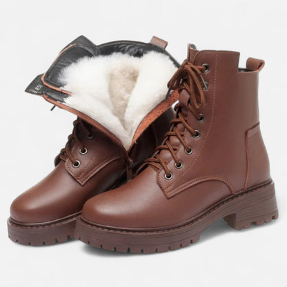 Velclairemode.com | Bottines Femme en Cuir Véritable – Chaleur Discrète, Élégance Naturelle