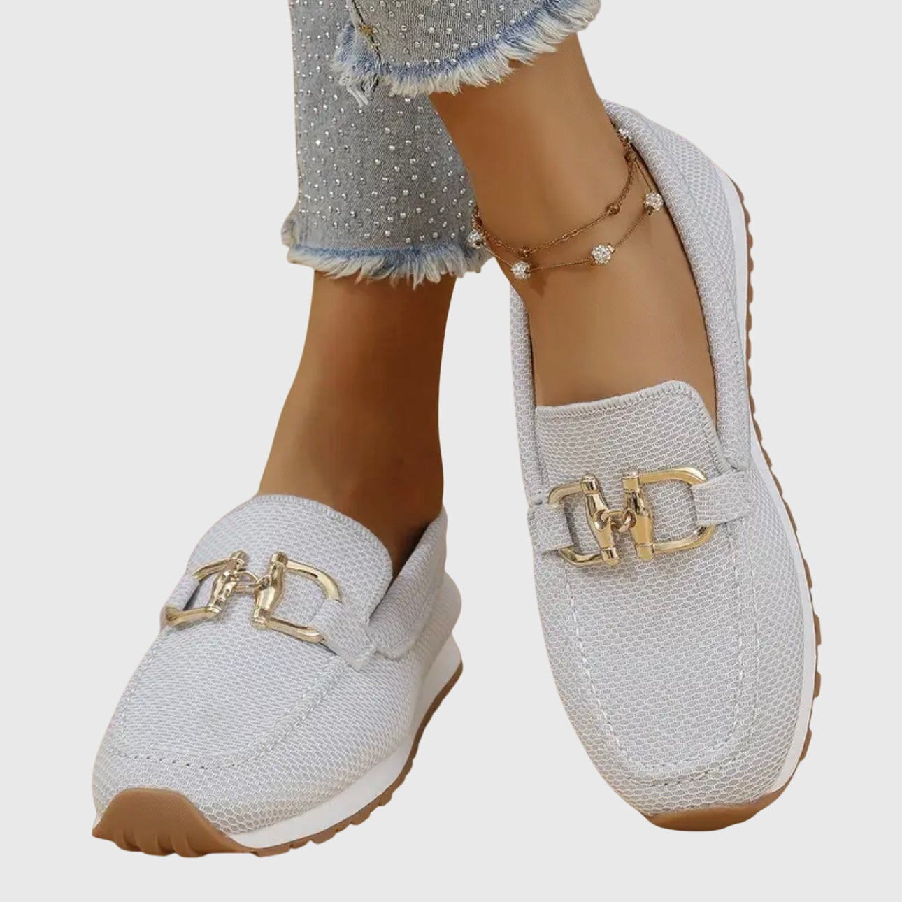 Mocassins femininos ortopédicos para o dia a dia e escritório, com sola acolchoada e respiráveis, confortáveis
